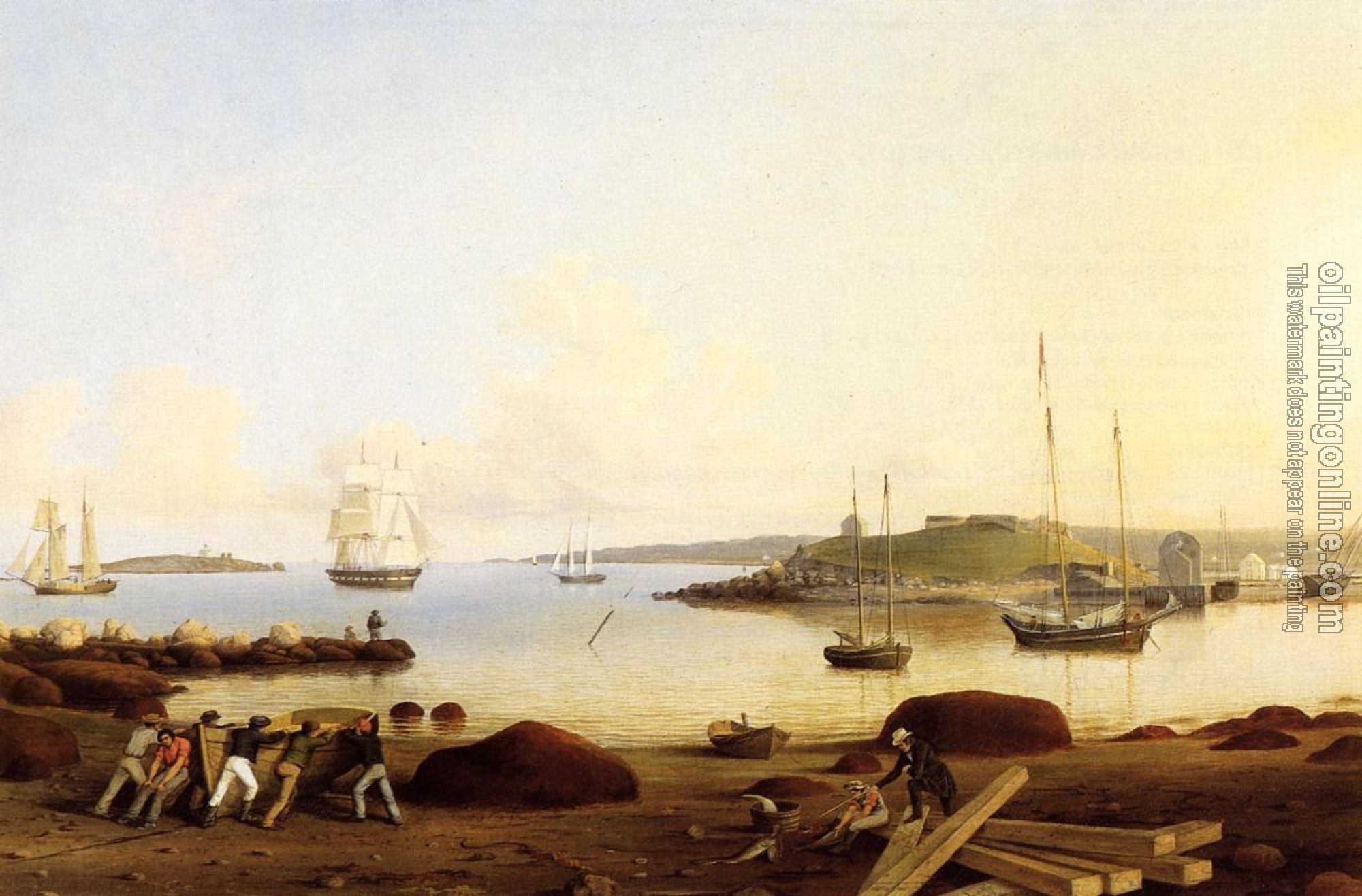 Lane, Fitz Hugh - The Fort and Ten Pound Island, Gloucester, Massachusetts